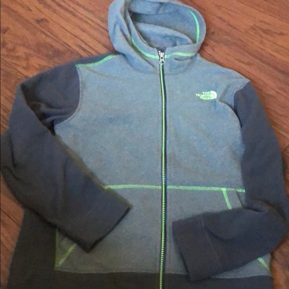 Boys lightweight North Face fleece full zip L 14/16 - Picture 1 of 4